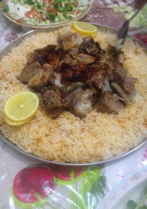 صورة لوصفة حنيذ لحم