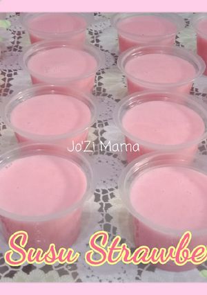Foto resep 30. Puding Susu Strawberry #BikinRamadanBerkesan