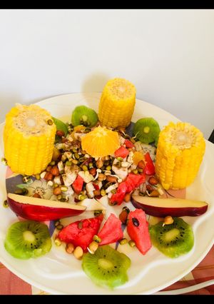 A picture of Sprouts  fruits and corn salad.