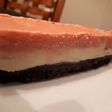 Torta helada doble mousse de chocolate blanco y frutilla