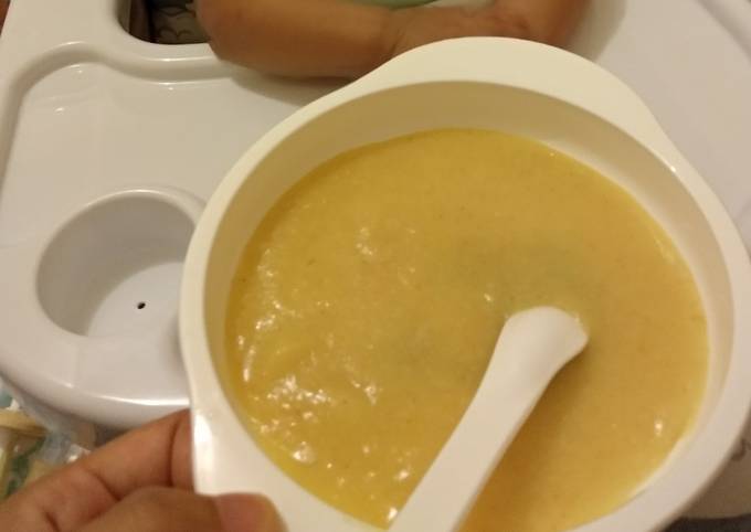 Resep Mpasi 6 Bulan Bubur Saring Soto Tangkar Betawi Oleh Mustikasv