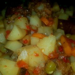 A picture of Irish potatoes porridge.