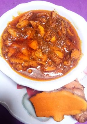 A picture of Haldi Pickle.