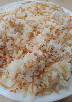 صورة لوصفة رز بشعيرية