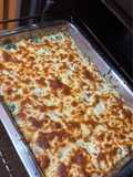 Pastel de brócoli y salmón