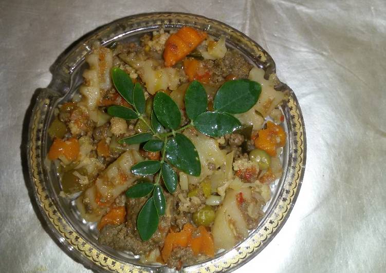 Recipe of Favorite Veggies with mince meat