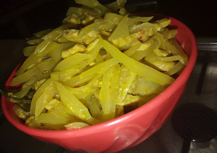 Resep Pepaya Buning(bumbu kuning/ rawis pepaya), Lezat