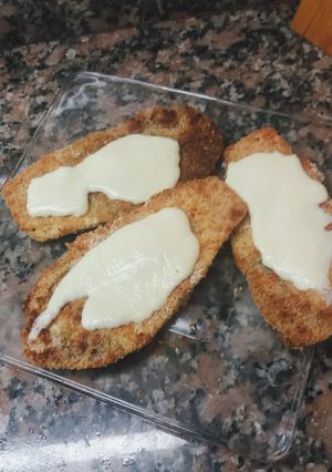 Una foto de 🍆Milanesas de berenjena 🍆