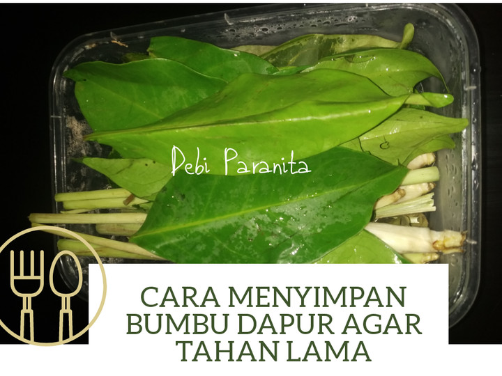 Anti Ribet, Membuat Cara menyimpan bumbu dapur agar tahan lama Yang Sederhana