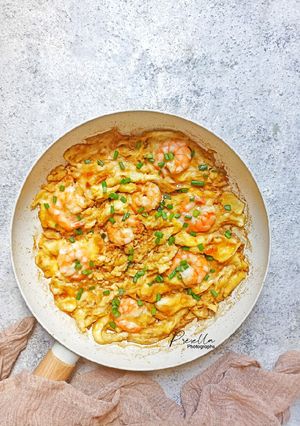 Foto resep Udang Telur Masak Saus Tiram
