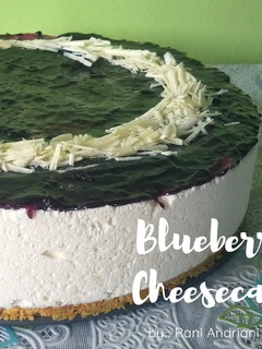 Foto resep Nobake Blueberry Cheesecake tanpa creamcheese