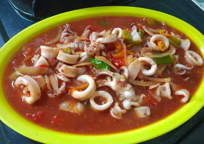 Resep Cumi Asam Manis oleh Fitrah Aeni - Cookpad