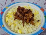 Nasi Tempe Saus Mentega