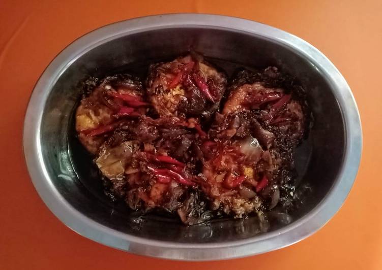 Resep Telor ceplok kuah kecap, Lezat