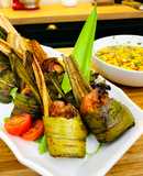 Ayam pandan thailand dengan sambal prik nam pla