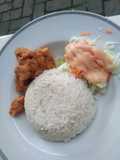 Chicken Karage with Salad Sayur