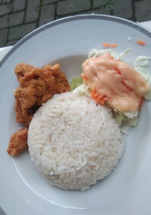 Foto resep Chicken Karage with Salad Sayur