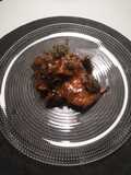 Conejo de monte con shiitakes