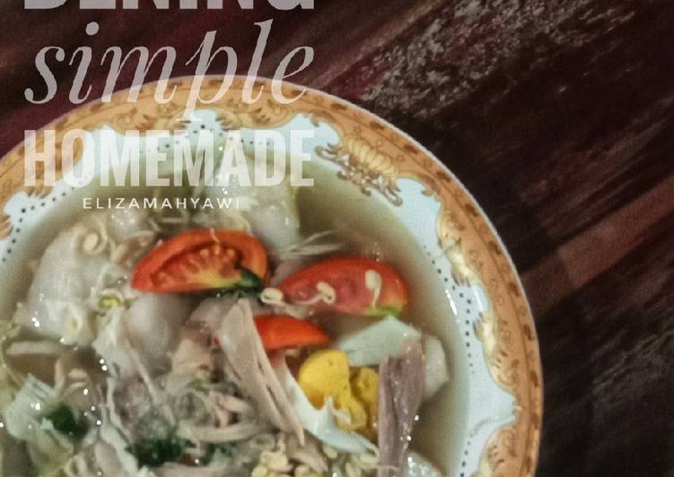 Resep Soto bening simple homemade Anti Gagal