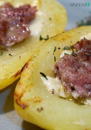 Foto di Patate al forno con salsiccia...ecco a voi un'altra miccia! (ricetta gustosa facile e veloce)
