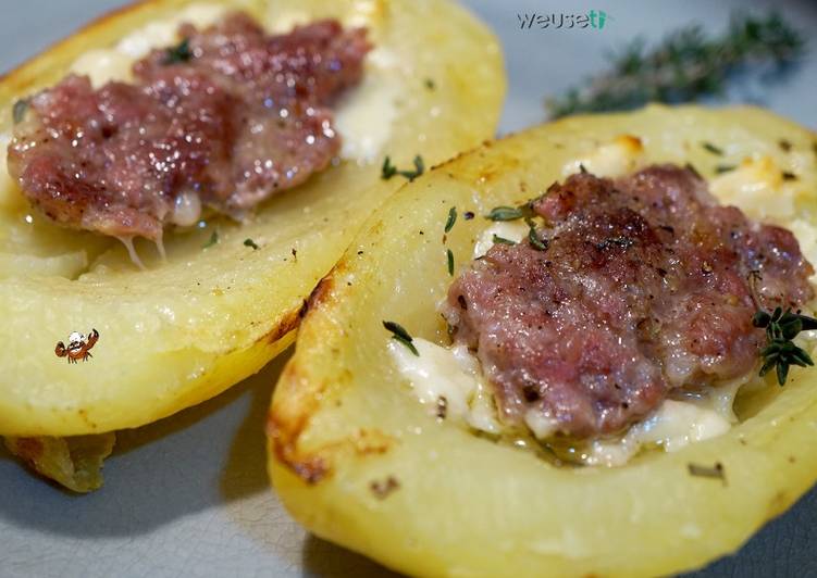 Patate al forno con salsiccia...ecco a voi un'altra miccia! (ricetta gustosa facile e veloce)