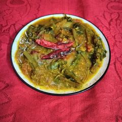 A picture of Malabar Spinach curry.