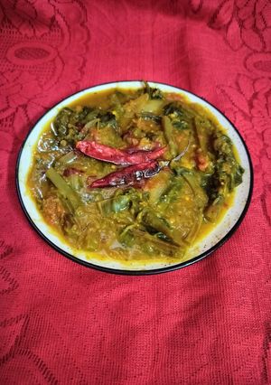 A picture of Malabar Spinach curry.