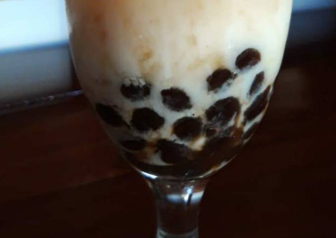 Homemade boba fresh milk