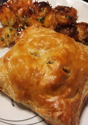 A picture of Flaky Steak & Mushroom Hand Pies.