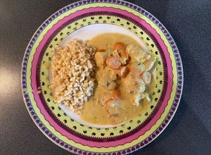 Une photo de Dinde carottes aux curry