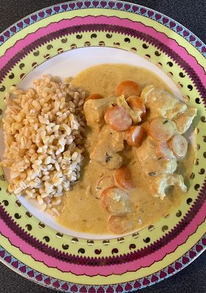 Une photo de Dinde carottes aux curry
