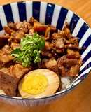 手切滷肉飯(配滷蛋油豆腐）