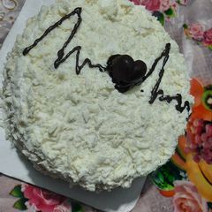 A picture of White forest cake.