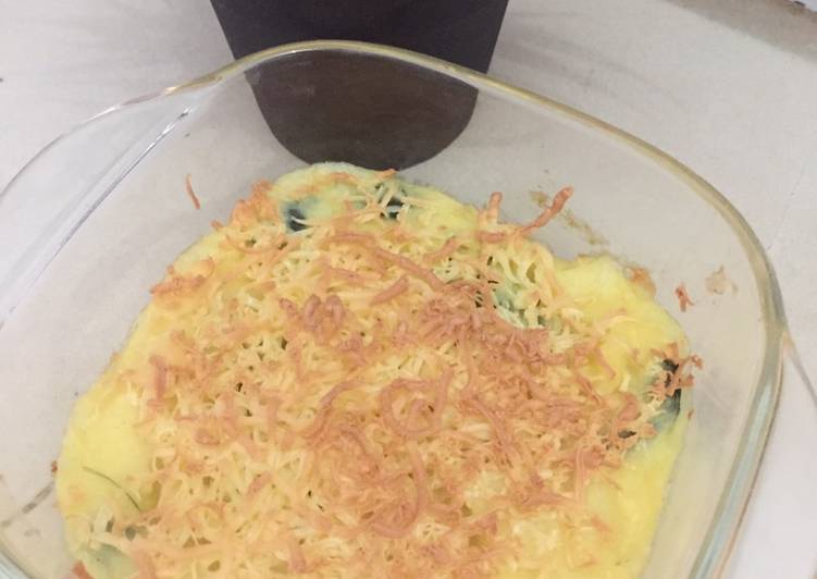 Brokoli cheese mashed potato