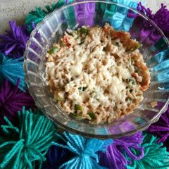 A picture of Risotto (With leftover rice).