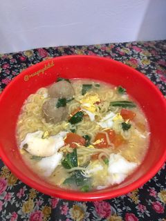 Foto resep Indomie Kuah Plus Bakso