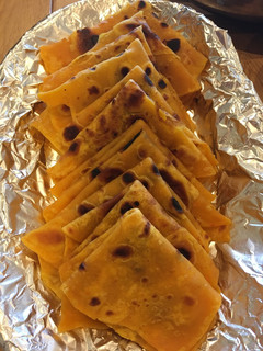 A picture of Carrot chapati.