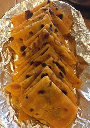 A picture of Carrot chapati.