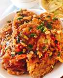 Cà tím kẹp thịt chiên giòn