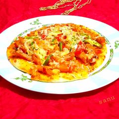 A picture of Pasta Pizza.