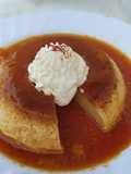 Flan De Leche Condensada y Azafrán