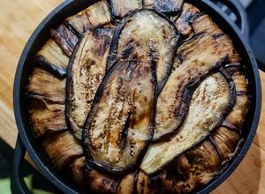 Una foto de PASTEL DE🍆Berenjenas Relleno Con Carne Molida de🐷Cerdo🌶️y Arroz...!