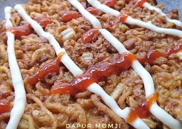 Resep Martabak Mie Seafood (okonomiyaki) Anti Gagal