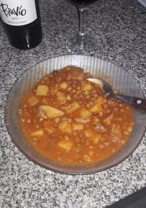Una foto de Guiso de lentejas