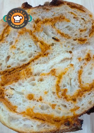 Gambar Chicken Floss Sourdough Bread