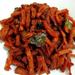 A picture of Bombil fry(Dried Bombay duck fry).