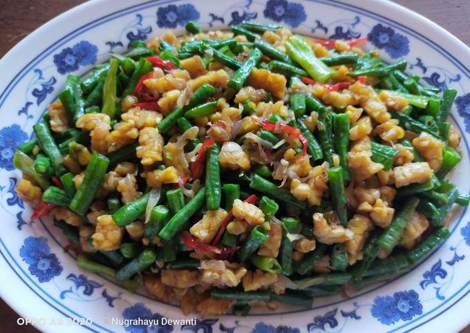 Resep Tumis Kacang Panjang Tempe oleh Nugrahayu Dewanti - Cookpad