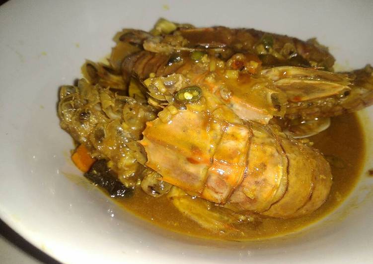 Resep Udang Lobster saos Anti Gagal