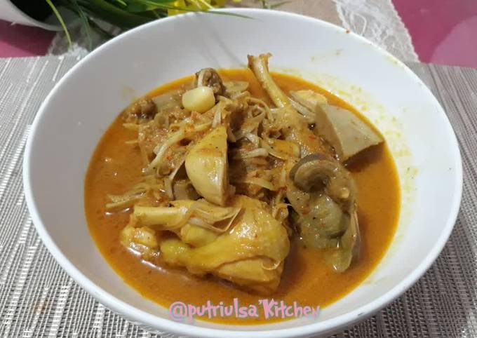 Cara Membuat Gulai Ayam Nangka Pedas Ala Padang Non MSG Non Santan Ekonomis