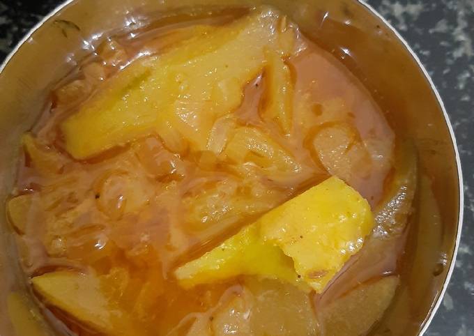 Raw mango sabzi